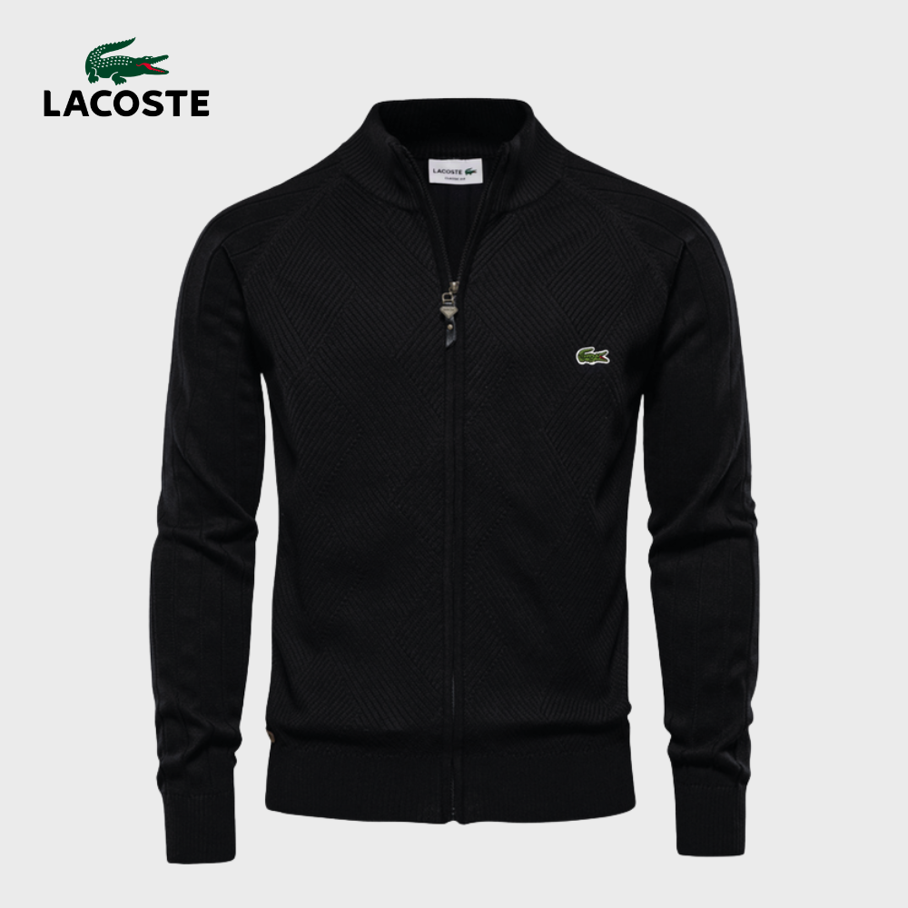 Men's Textured Zip-Up Sweater